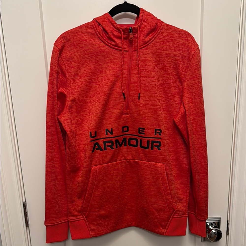 Under Armour Red Performance Hoodie Sweatshirt